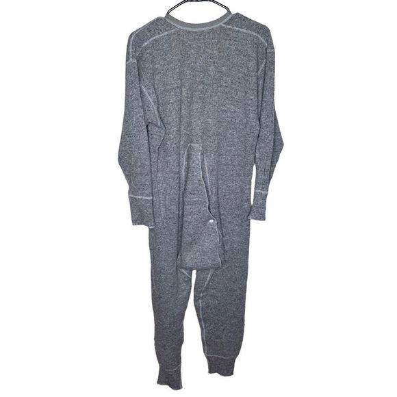 Stanfield's Gray Wool Nylon Long John Union Suit One Piece Size 42 Medium - Picture 4 of 9